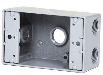 Westgate 3/4" 1-gang White Weatherproof Electrical Box W1B75-4-WH