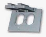 Westgate 1-gang Gray Weatherproof Device Cover W1C-DH