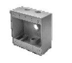 Westgate 3/4" 2-gang 4 outlet holes Gray Weatherproof Electrical Box W2B75-4