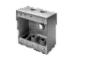 Westgate 3/4" 2-gang 5 outlet holes Gray Weatherproof Electrical Box W2B75-5