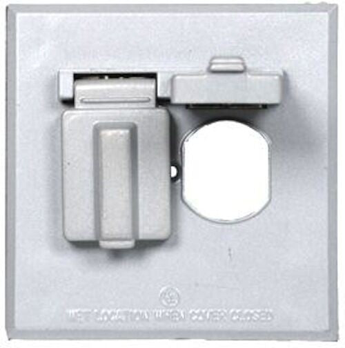 Westgate 2-gang Gray Weatherproof Device Cover W2C-DH