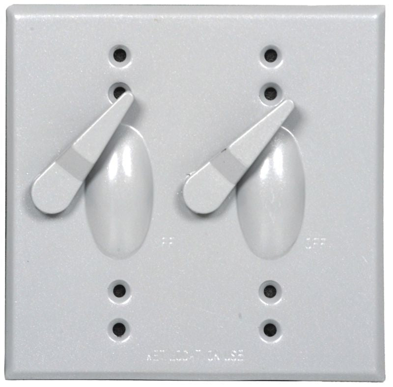 Westgate 2-gang Gray Weatherproof Device Cover W2C-SW