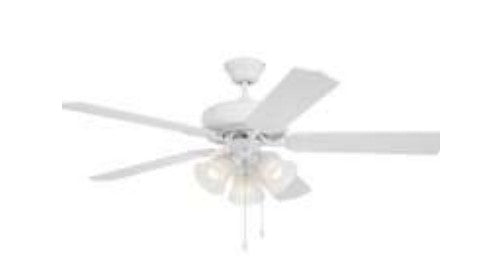 Westgate 120-277V 7W*3 600LM*3 3000K White LED Ceiling Fan Light WFL-103-PC-5B-52-WH-WH