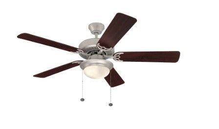 Westgate 120-277V 9W*2 800LM*2 3000K Brushed Nickel LED Ceiling Fan Light WFL-107-PC-5B-52-BN-RWSO
