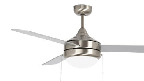 Westgate 120-277V 20W 1750LM 3000K/4000K/5000K Brushed Nickel LED Ceiling Fan Light WFL-112-PC-3B-52-MCT-BN-RWS