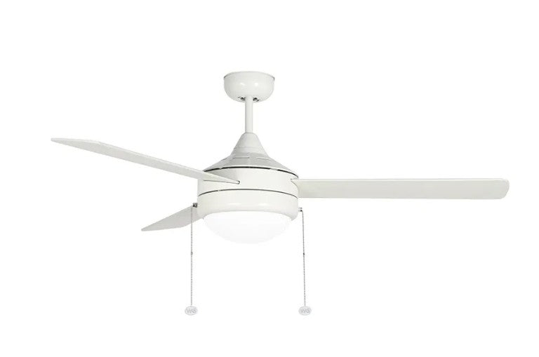 Westgate 120-277V 20W 1750LM 3000K/4000K/5000K White LED Ceiling Fan Light WFL-112-PC-3B-52-MCT-WH-WH