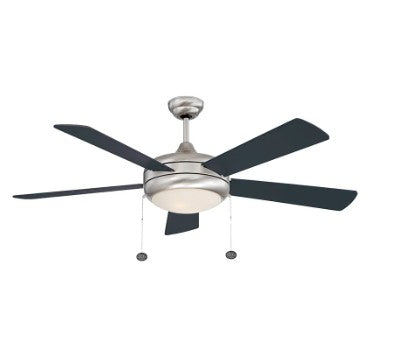 Westgate 120-277V 20W 1750LM 3000K/4000K/5000K Brushed Nickel LED Ceiling Fan Light WFL-113-PC-5B-52-MCT-BN-RWBK