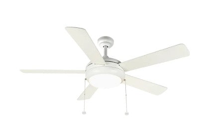 Westgate 120-277V 20W 1750LM 3000K/4000K/5000K White LED Ceiling Fan Light WFL-113-PC-5B-52-MCT-WH-WH