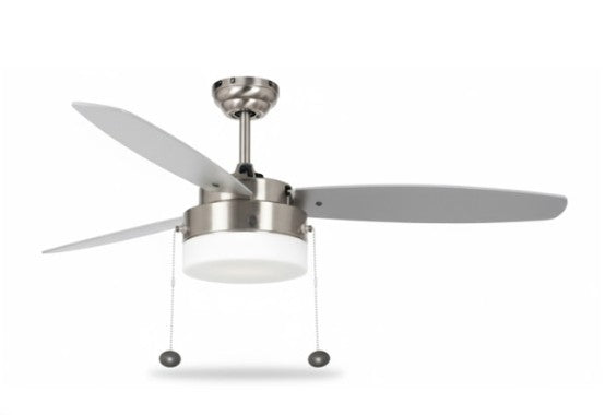 Westgate 52 in 120V 1X19W 89LM/W 3000K Brushed Nickel LED Ceiling Fan WFL-114-PC-3B-52-BN-WNS