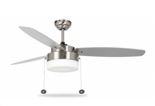 Westgate 52 in 120V 1X19W 89LM/W 3000K Brushed Nickel LED Ceiling Fan WFL-114-PC-3B-52-BN-WNS