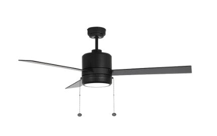 Westgate 120-277V 20W 1750LM 3000K/4000K/5000K Black LED Ceiling Fan Light WFL-115-PC-3B-52-MCT-BK-BK
