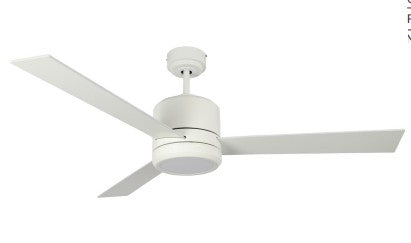 Westgate 120-277V 19W 1600LM 3000K White LED Ceiling Fan Light WFL-116-WS-3B-52-30K-WH-WH