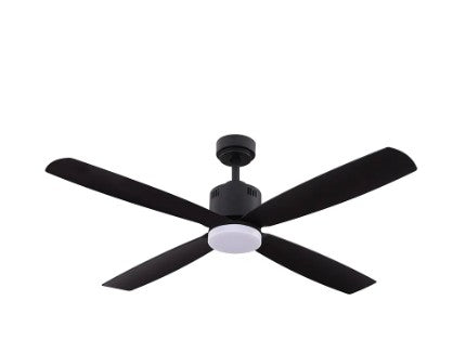 Westgate 120-277V 19W 1600LM 3000K Black LED Ceiling Fan Light WFL-117DL-WS-4B-52-30K-BK-BK