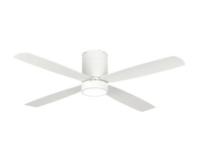 Westgate 120-277V 19W 1600LM 3000K White LED Ceiling Fan Light WFL-118-WS-4B-52-30K-WH-WH