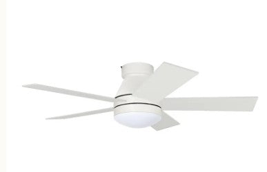Westgate 120V 18W 109LM/W 3000K/3500K/4000K/5000K/6500K White LED Ceiling Fan WFL-DC-120-RC-5B-42-MCT5-WH-WH