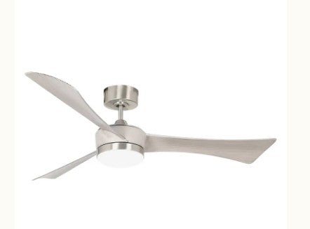Westgate 52 in 120V 22W 103LM/W 3000K/3500K/4000K/5000K/6500K Brushed Nickel LED Ceiling Fan WFL-DC-124-RC-3B-52-MCT5-BN-NW