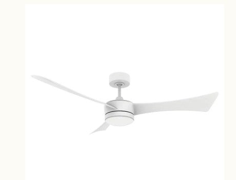 Westgate 52 in 120V 22W 103LM/W 3000K/3500K/4000K/5000K/6500K White LED Ceiling Fan WFL-DC-124-RC-3B-52-MCT5-WH-WH