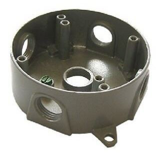 Westgate 3/4" 5 outlet holes Gray Round Weatherproof Electrical Box WRB75-5