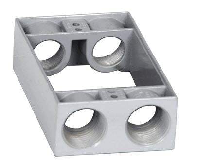 Westgate 3/4" 4 outlet holes Gray Weatherproof Extension Box WXB75-4