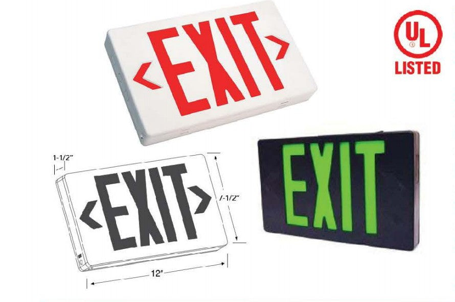 Westgate 3.8W LED Exit Sign XT-RCGB-EM